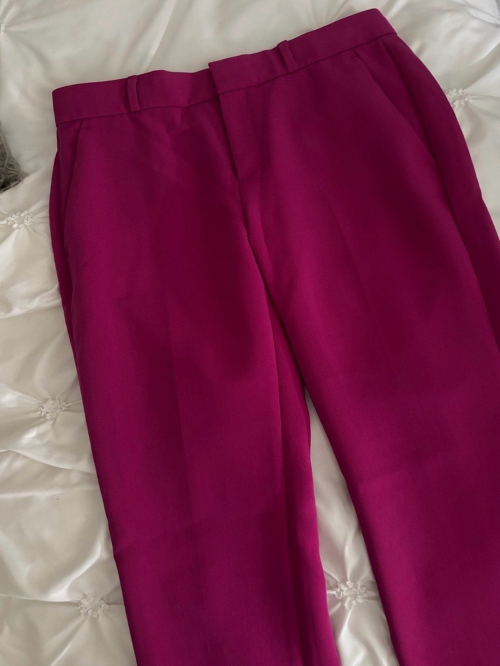BANANA REPUBLIC - High-Rise Magenta Dress Pants